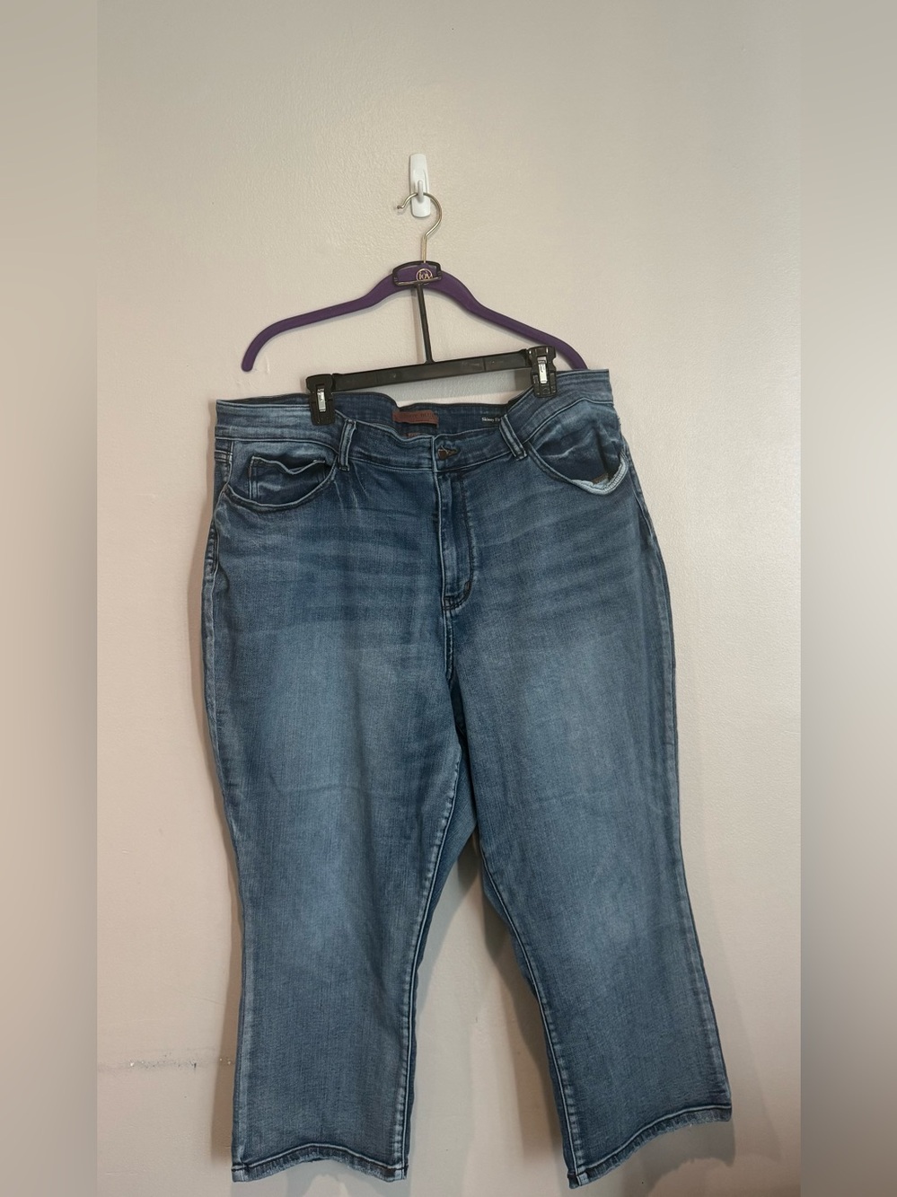 Judy Blue Skinny Fit Capris Blue Denim